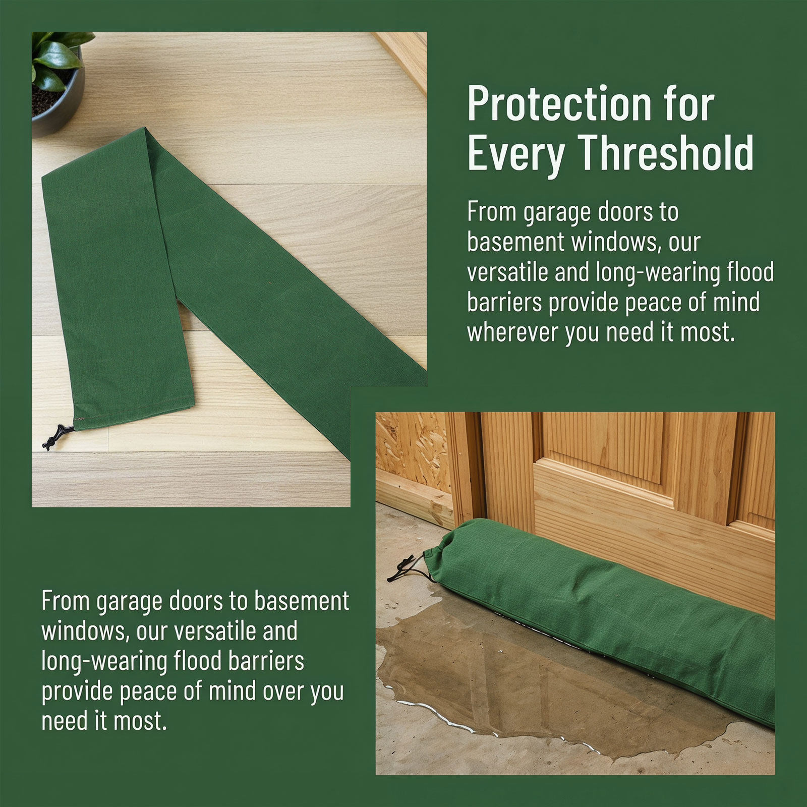 3Pcs Canvas Flood Barrier Sand - огляд і ціна Flood Barrier Bag