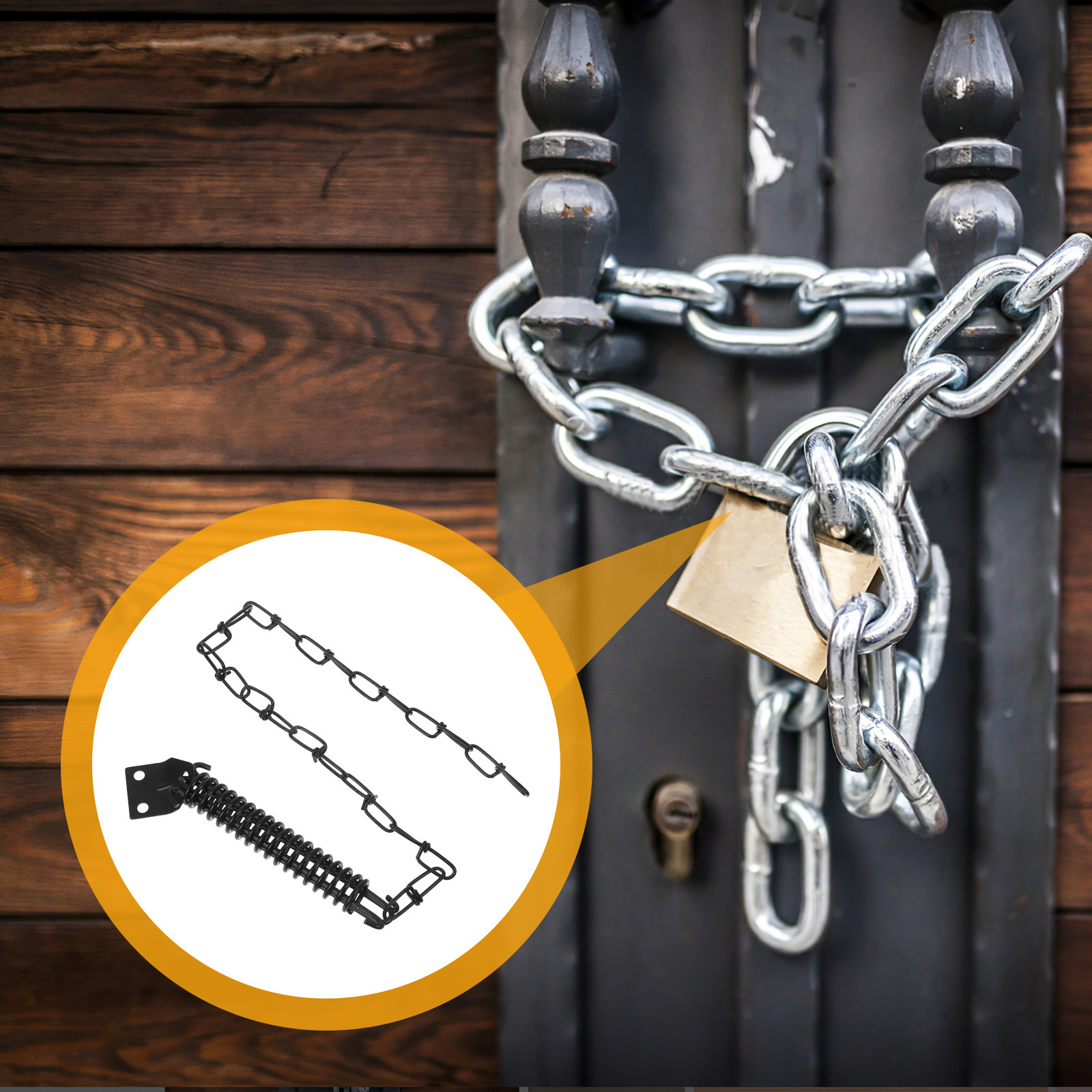 1Set Door Lock Chain Heavy Dut - огляд і ціна Security Chain Door